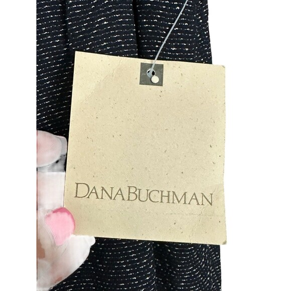 NWT $208 Dana Buchman Size 8 Lined Stretch Zigzag Navy Cream Straight Leg #X3-3 - Picture 2 of 16